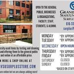 GVSU Surplus Store Open Hours on April 12, 2017